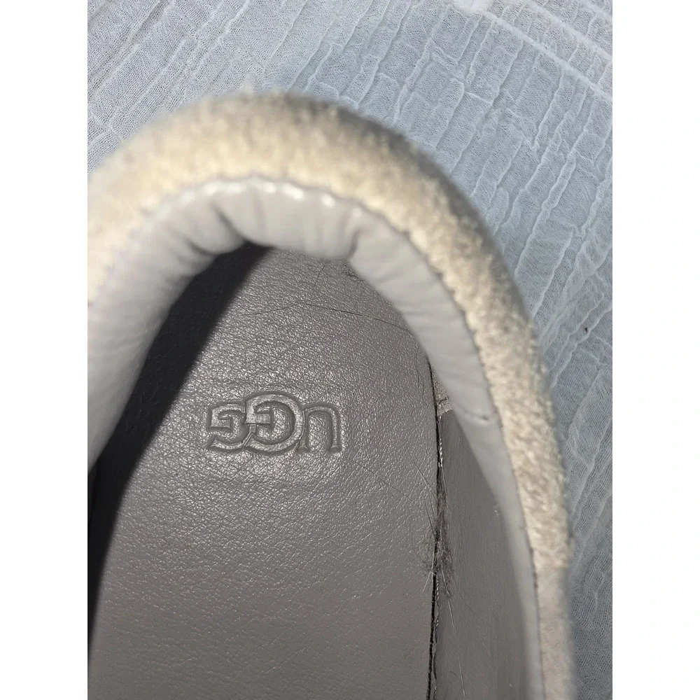 Women's UGG Abies Gray Suede Slip-On Sneakers Size 8 EU 39 Comfort Shoes Flats